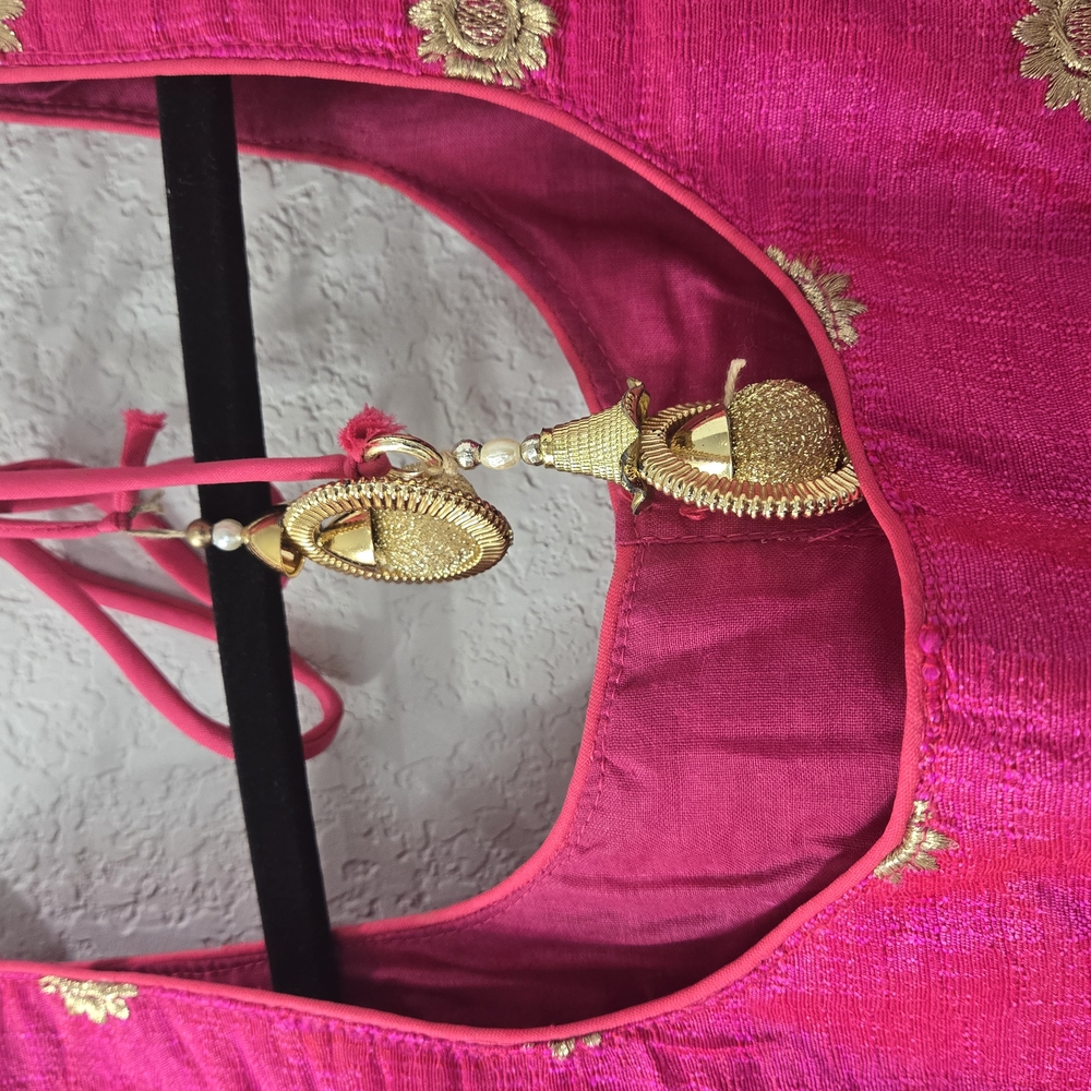 Pink Embroidered Blouse - Picture 5 of 5